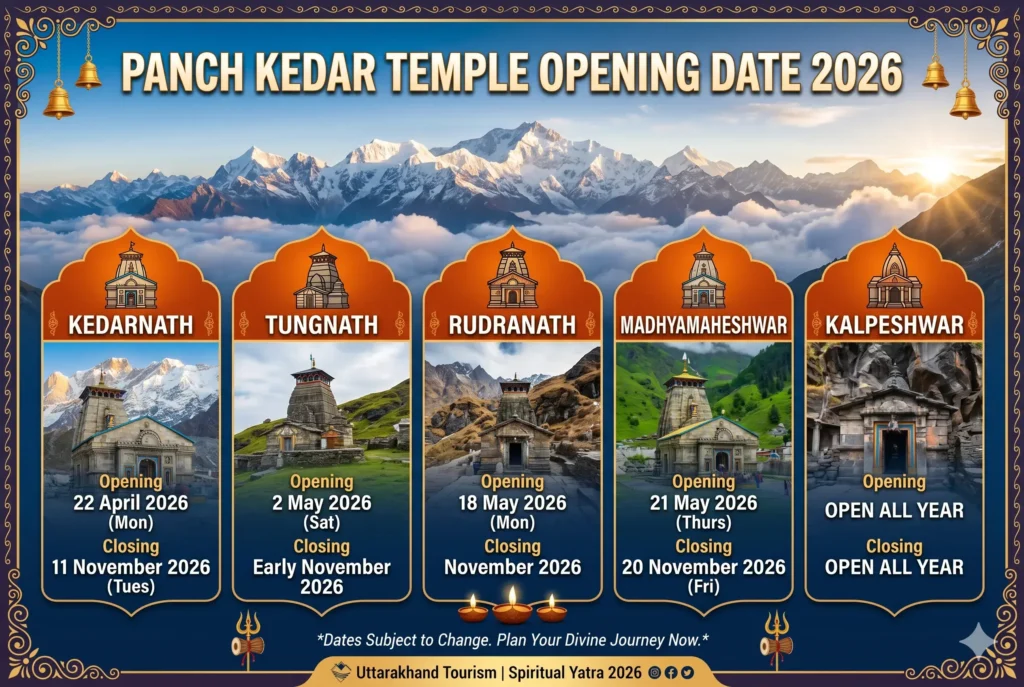 panch kedar opening date 2026